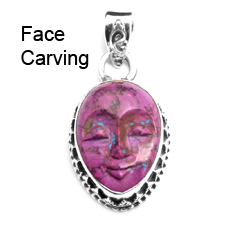 Face Carving Gemstone Jewelry