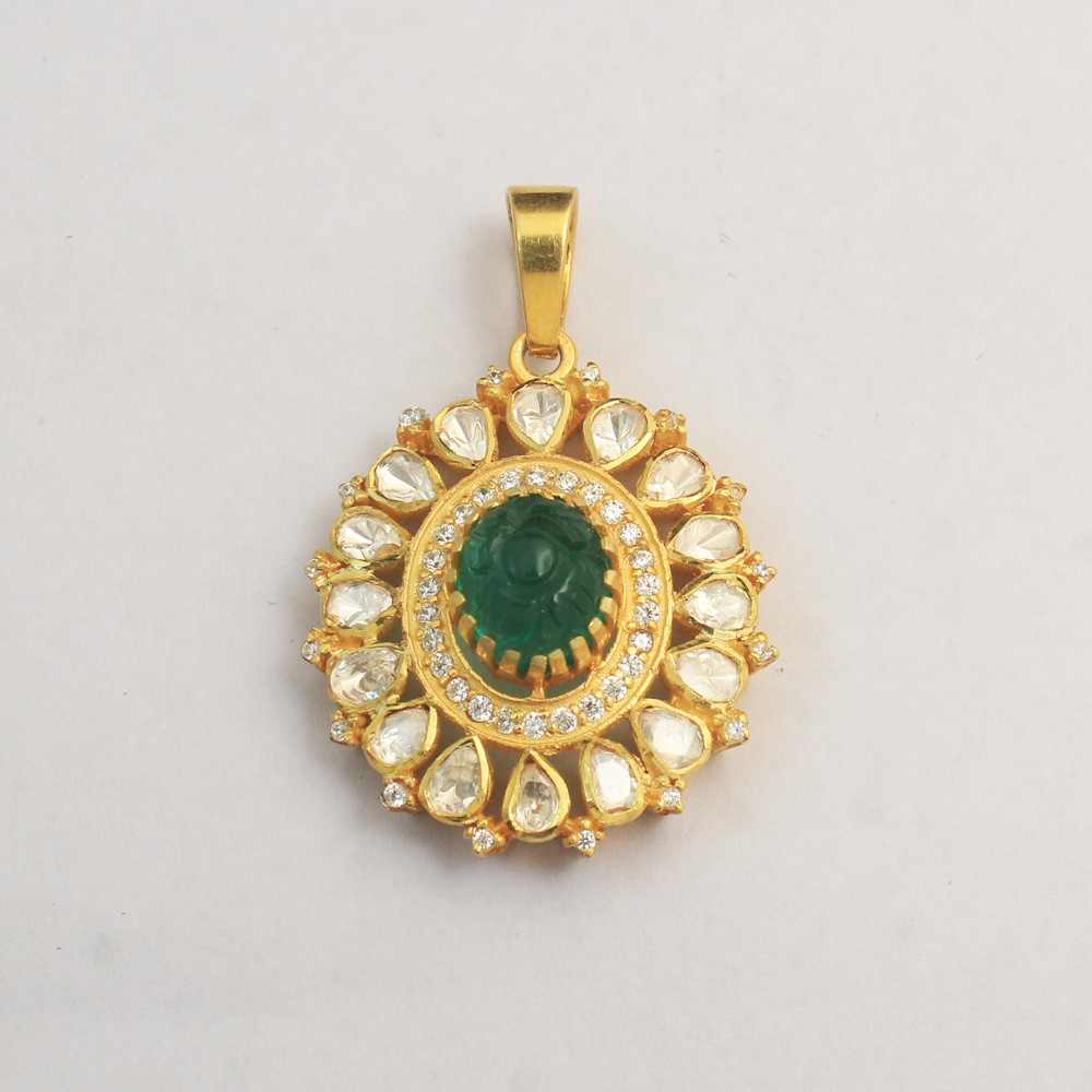 925 Sterling Jewelry Gold Plated Indian Ethnic Jwellery Indian Kundan Jwellery Kundan Polki Jwellery Stud Earing