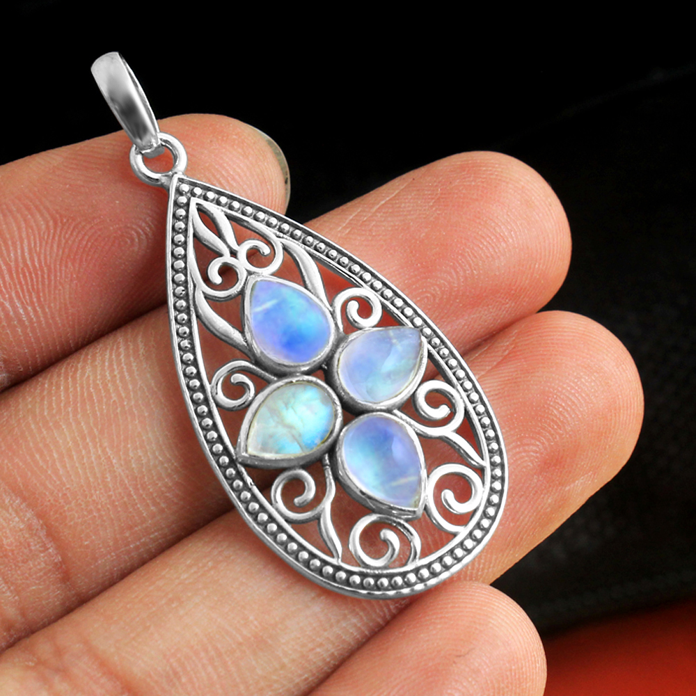 Fashion Jewelry Gift For Her Handmade Jewelry Moonstone Pendant Silver Jewelry Silver Necklace Women Jewelry