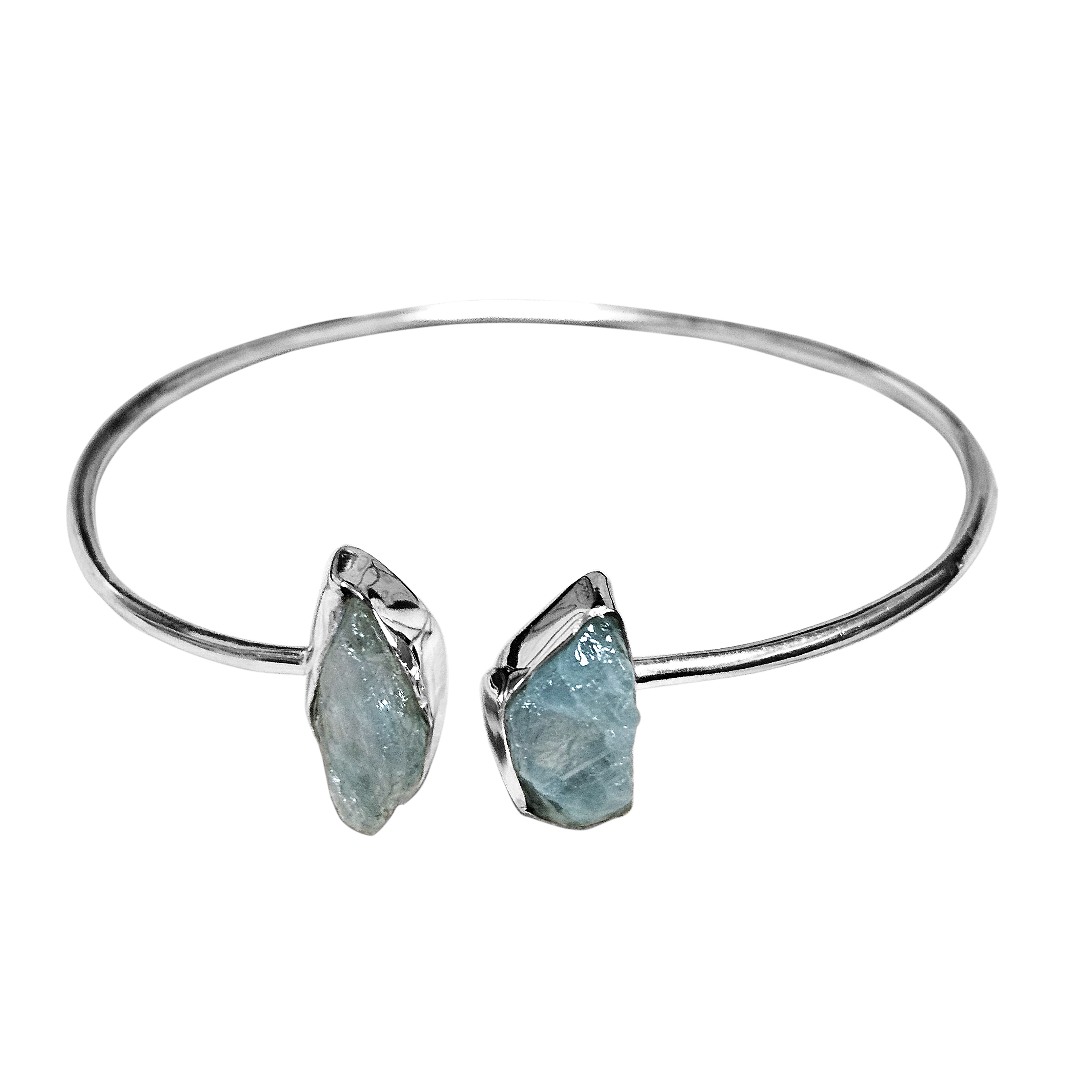 Aquamarine Bracelet Silver Bracelet Woman Bracelet