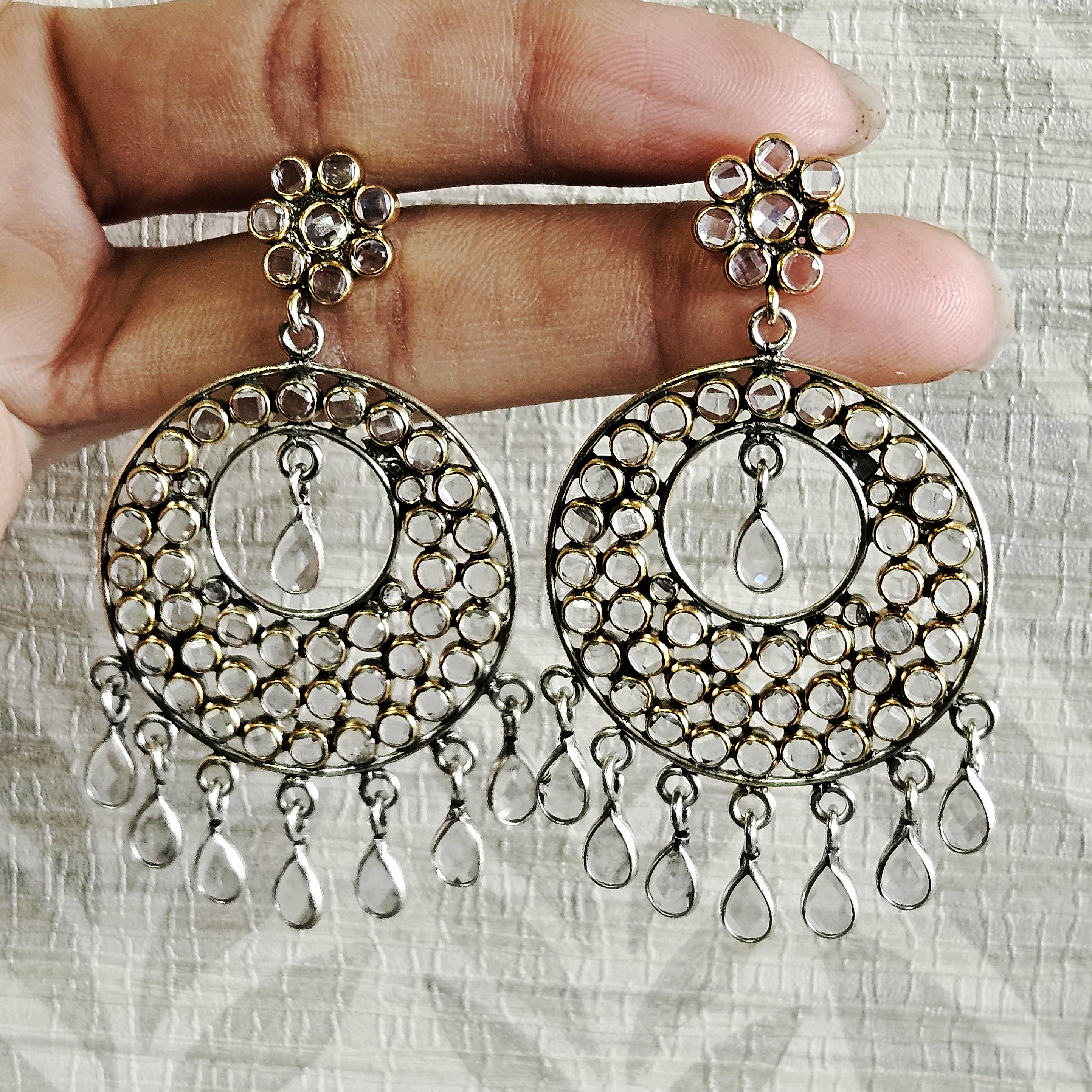 Crystal Earring Handmade Jewelry Silver Jewelry Women Jewelry