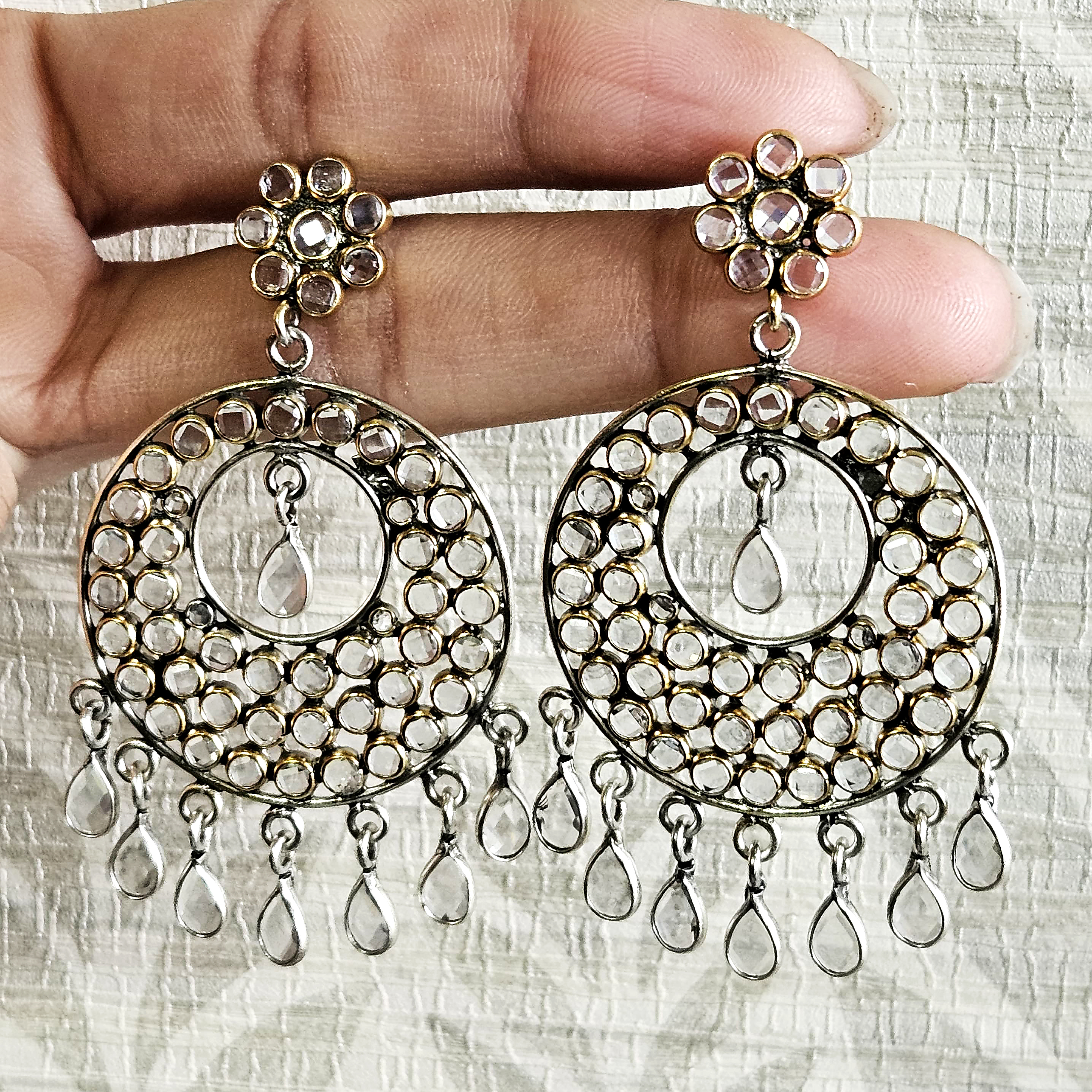 Crystal Earring Handmade Jewelry Silver Jewelry Women Jewelry