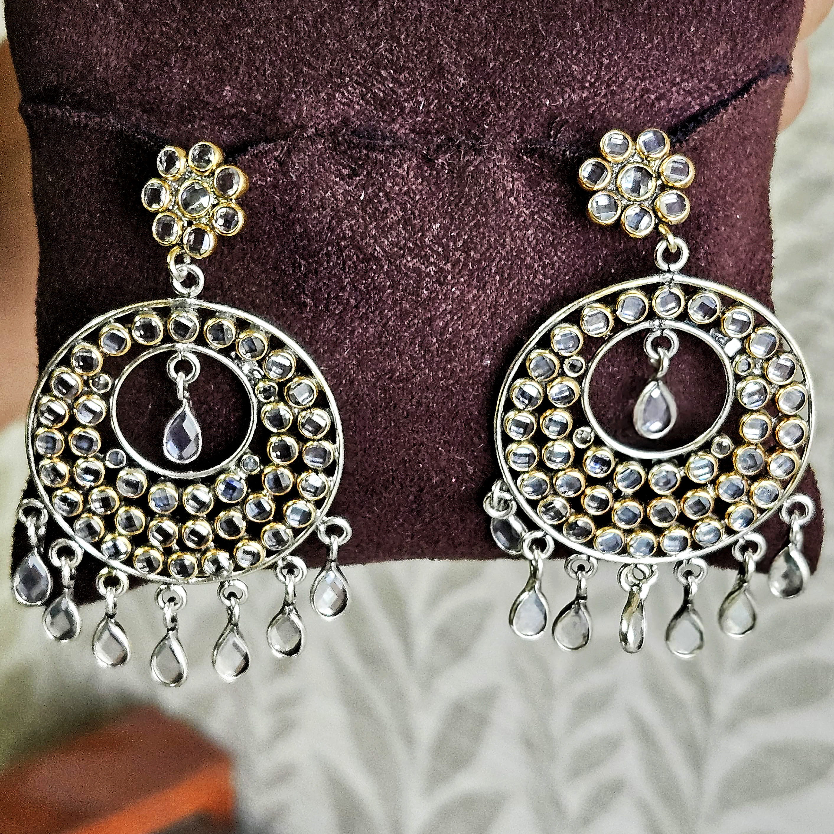 Crystal Earring Handmade Jewelry Silver Jewelry Women Jewelry