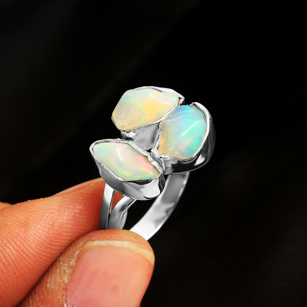 Fashion Jewelry Handmade Jewelry Opal Ring Silver Jewelry Women Jewelry