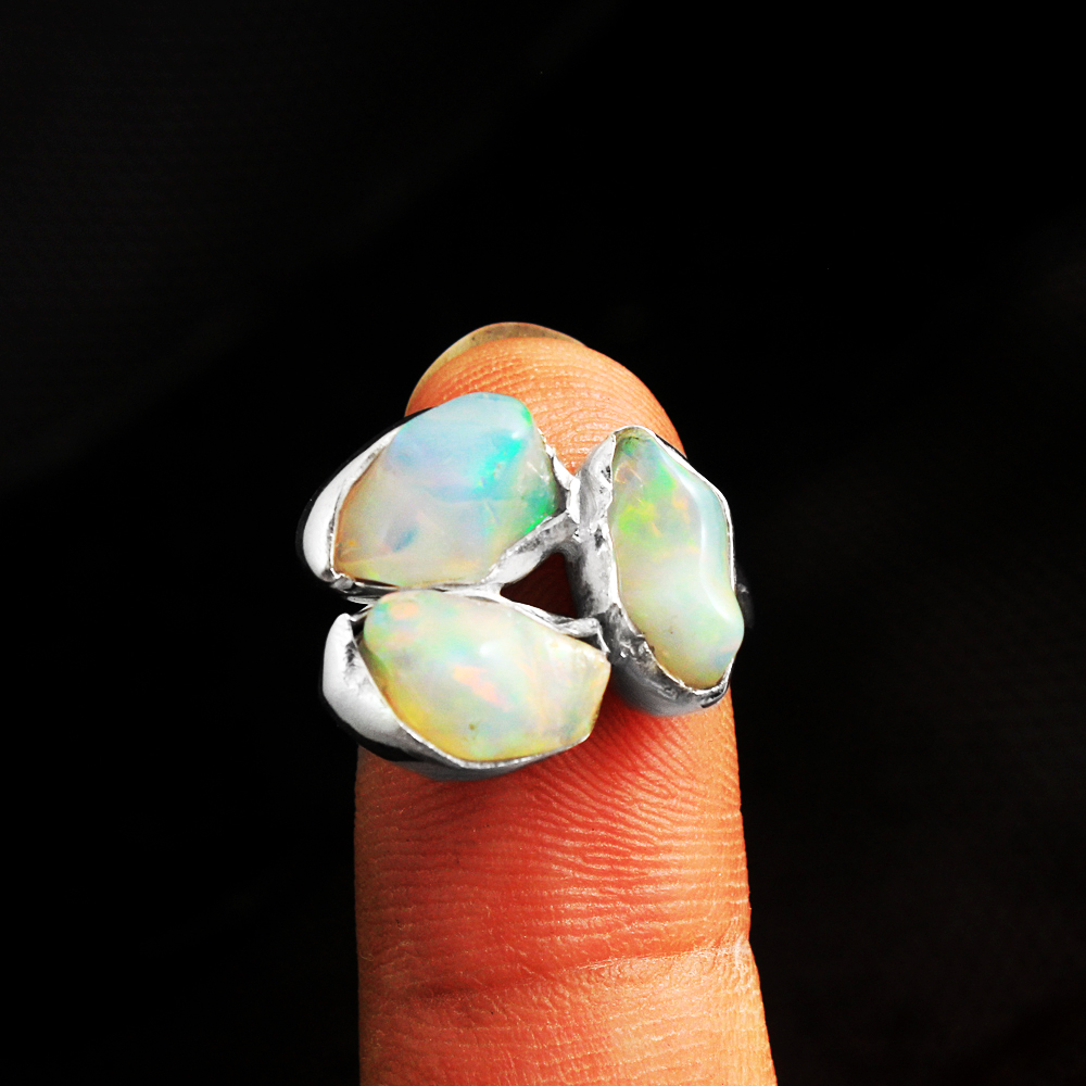 Fashion Jewelry Handmade Jewelry Opal Ring Silver Jewelry Women Jewelry