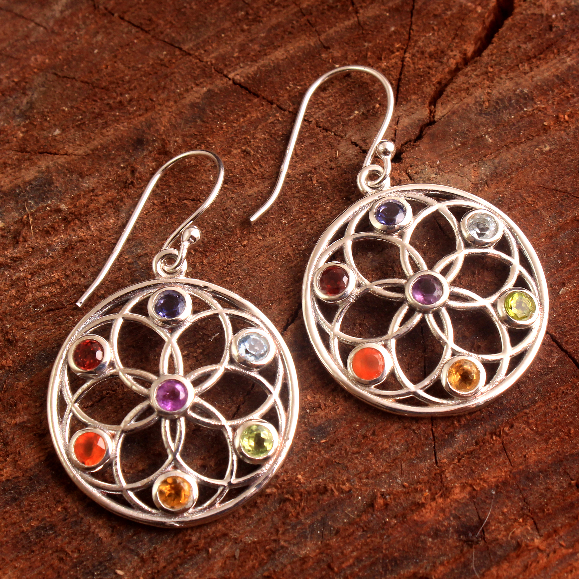 Amethyst Earring Carnelian Earring Garnet Earring Iolite Earring Peridot Earring Silver Jewelry Women Earring