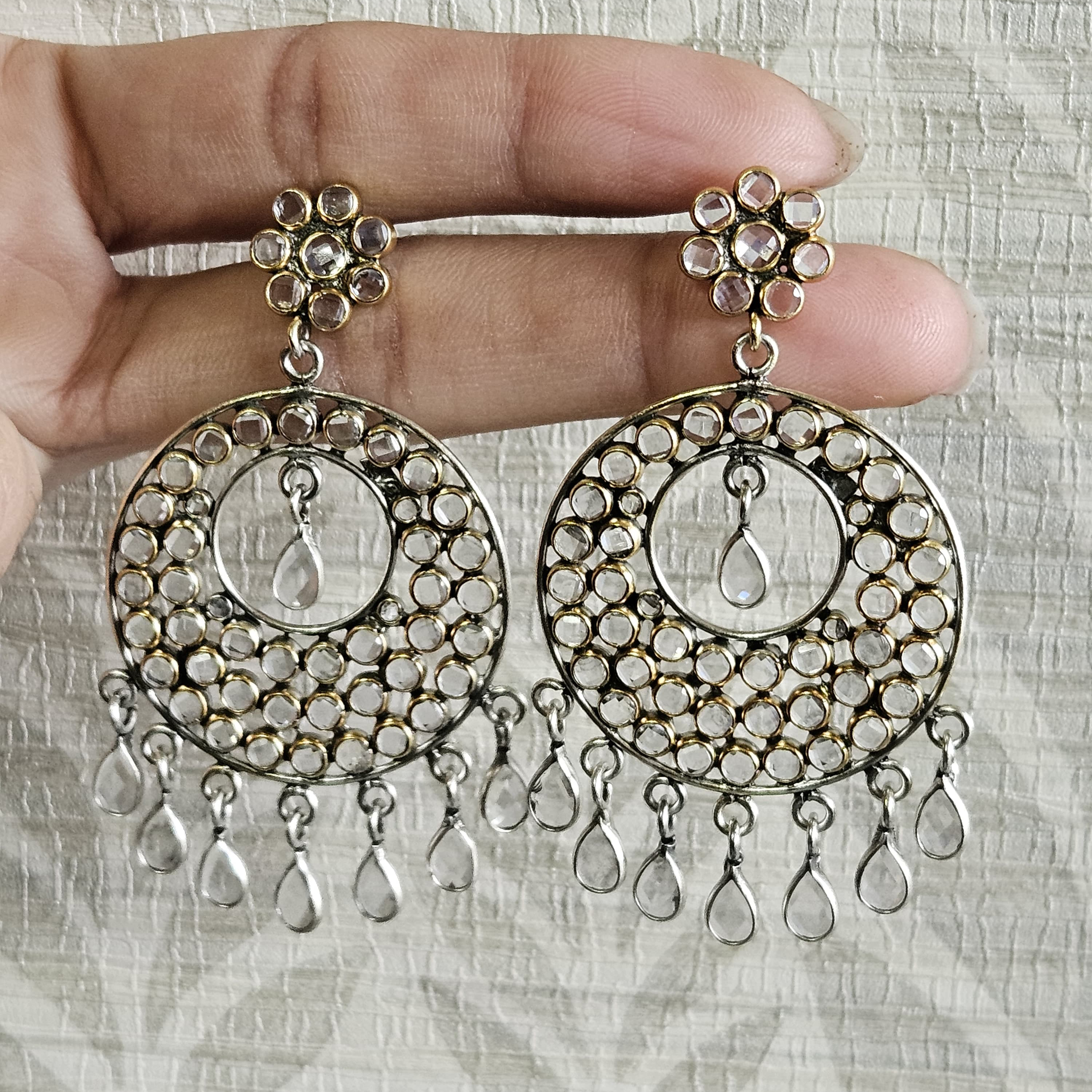 Crystal Earring Handmade Jewelry Silver Jewelry Women Jewelry