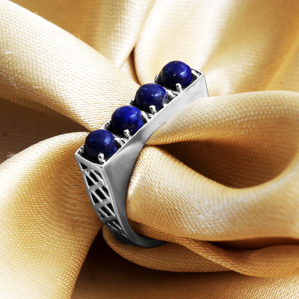 Fashion Jewelry Gift For Her Handmade Jewelry Lapis Lazuli 925 Sterling Silver Ring Silver Jewelry